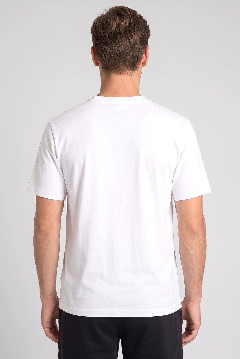 Men Sportswear Fit Short Sleeve Outdoor T-Shirt, White