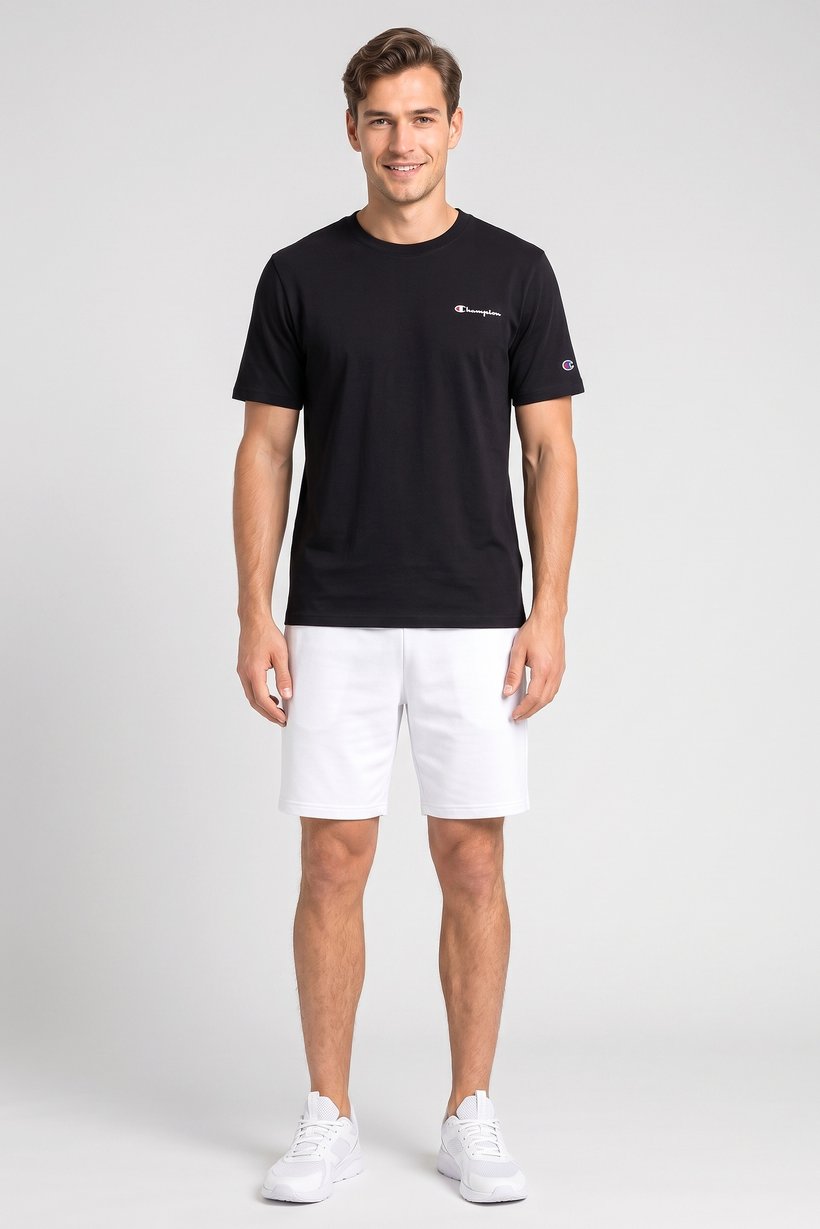 Men Sportswear Fit Short Sleeve Outdoor T-Shirt, Black