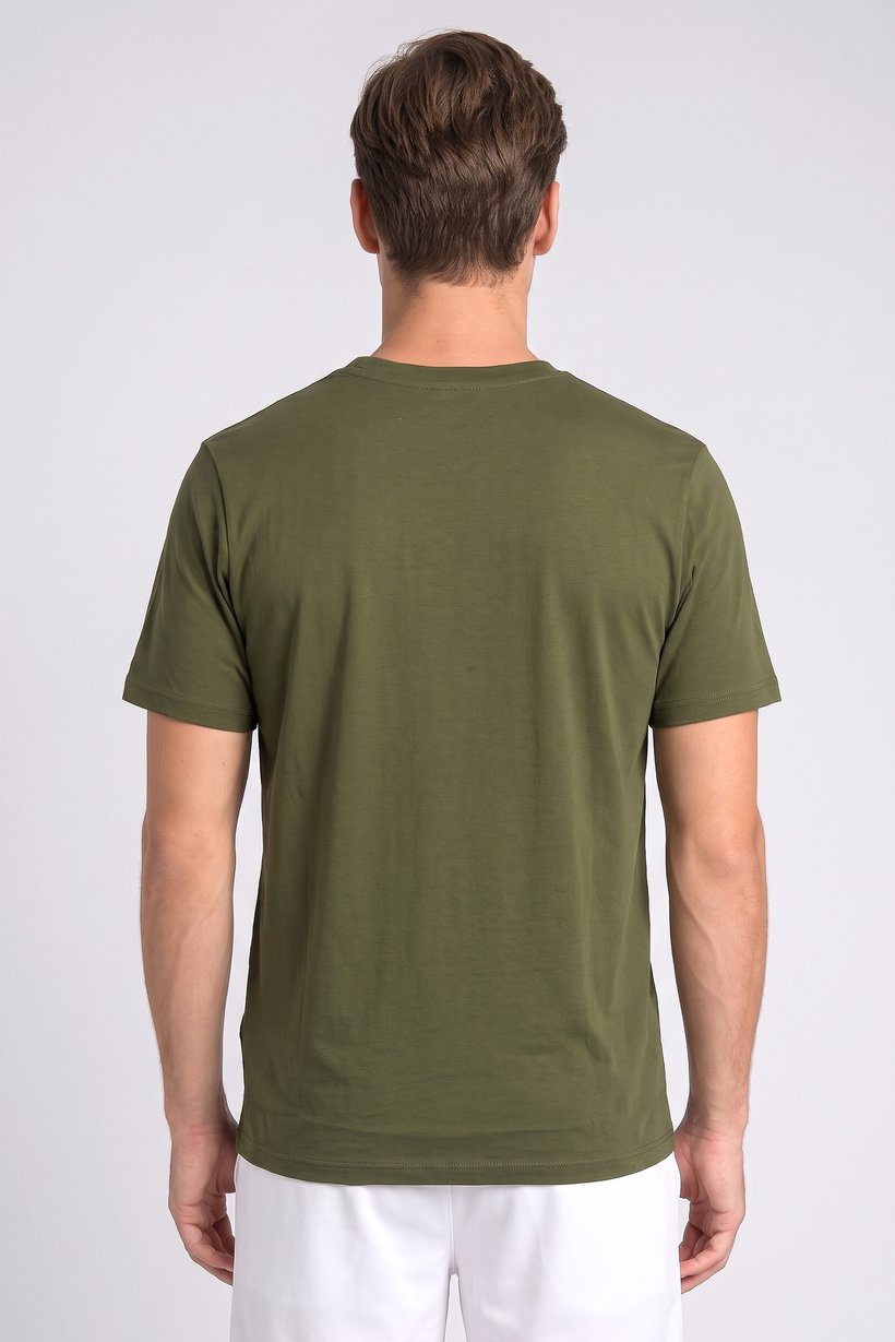 Men Sportswear Fit Short Sleeve Outdoor T-Shirt, Green