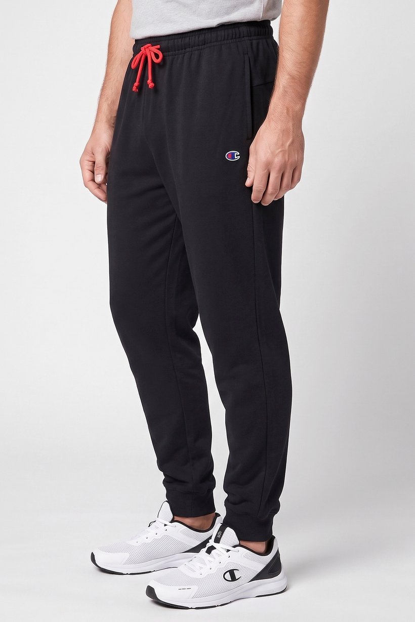 Men Sportswear Fit Outdoor Jogger Pants, Black