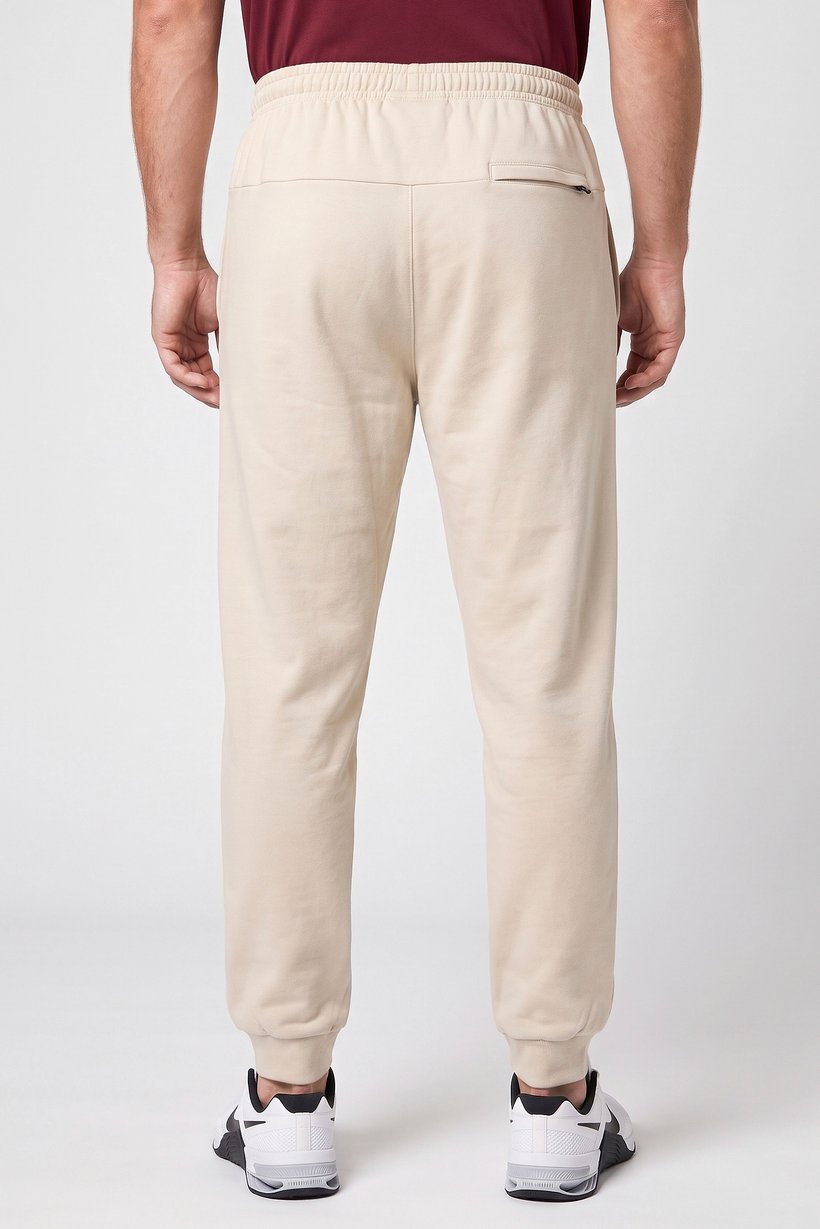 Men Sportswear Fit Outdoor Jogger Pants, Light Beige