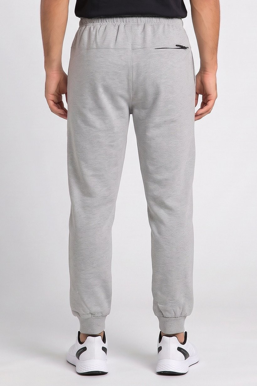 Men Sportswear Fit Outdoor Jogger Pants, Heather Grey