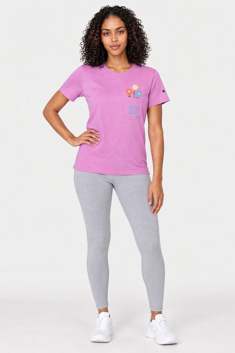 Women Sportswear Fit Short Sleeve Outdoor T-Shirt, Purple