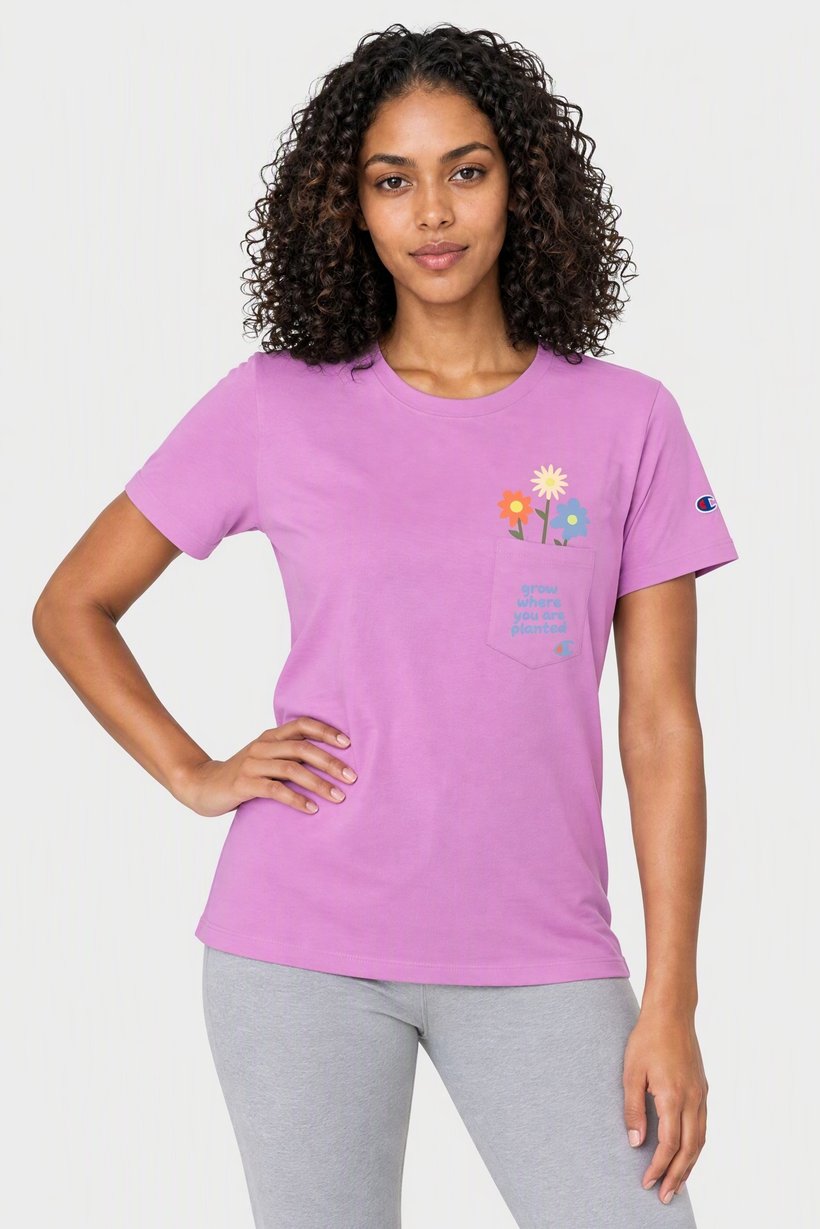 Women Sportswear Fit Short Sleeve Outdoor T-Shirt, Purple