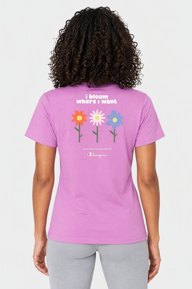 Women Sportswear Fit Short Sleeve Outdoor T-Shirt, Purple