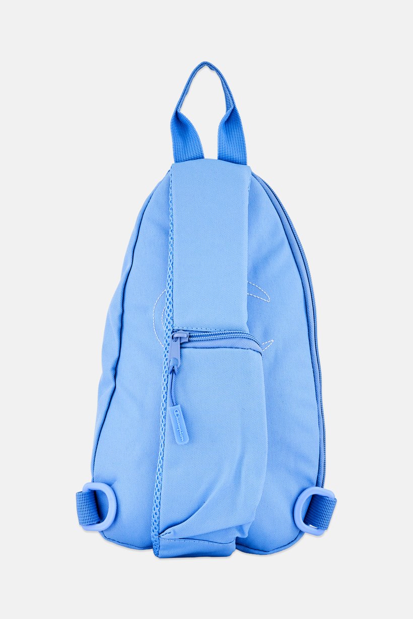 Men Brand Logo Cross Body Bag, Light Blue