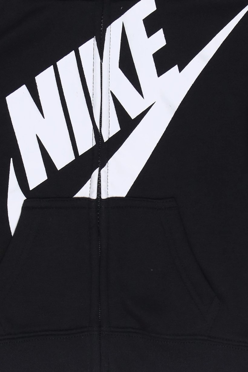 Toddlers Boy Brand Logo Long Sleeve Hoodie, Black