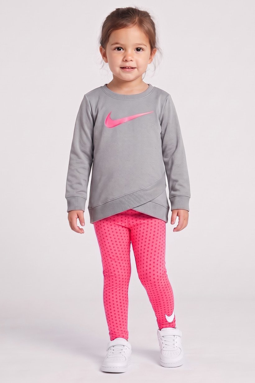 Toddlers Girl 2 Pcs Long Sleeve Sweatshirt And Leggings, Multicolor