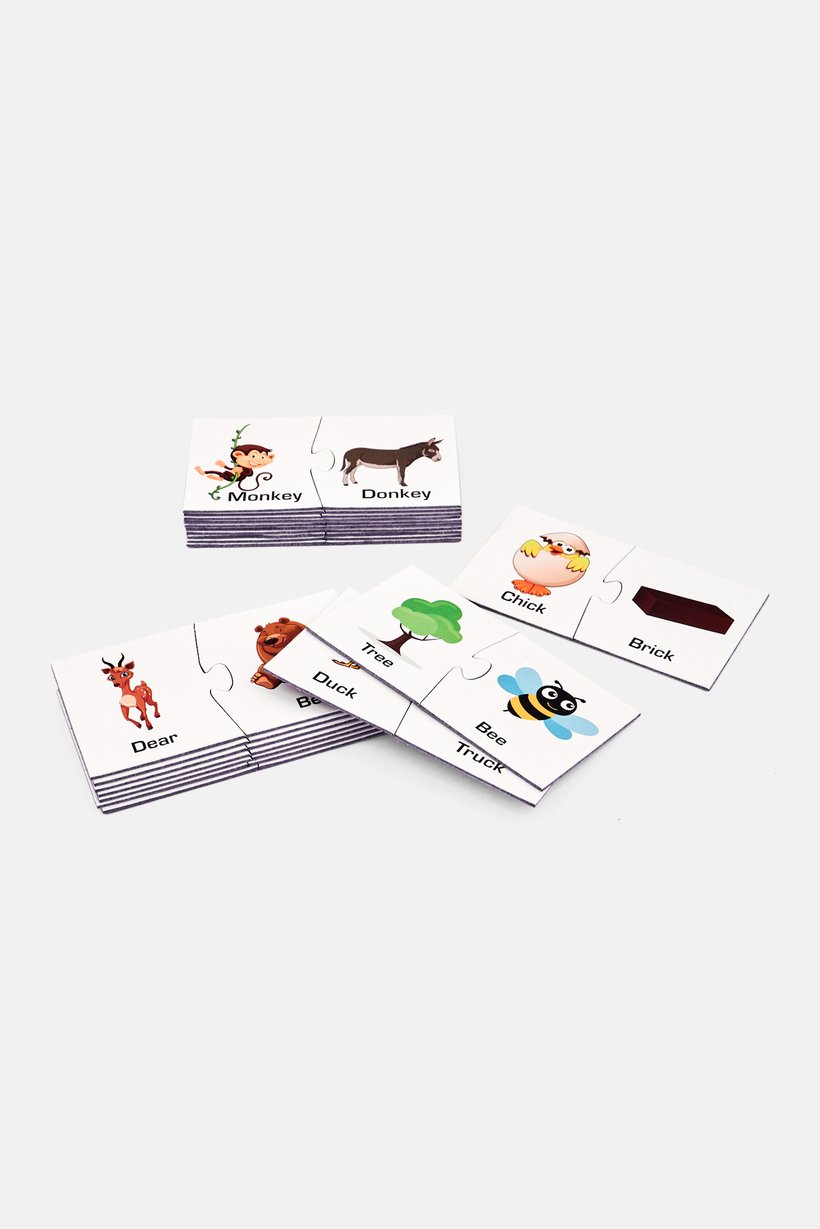 40 Pieces Educational Cards Rhyming Words