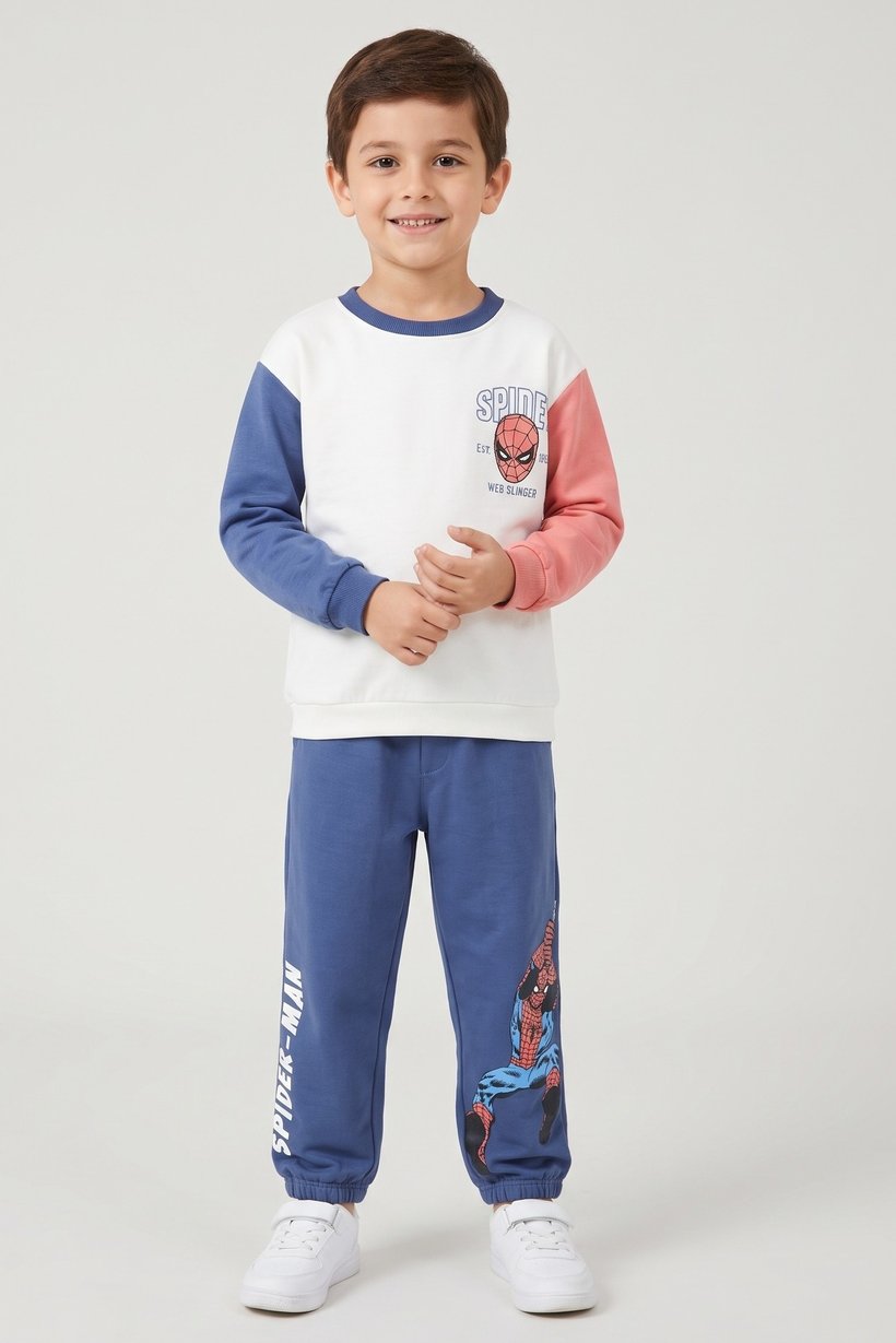 Kids Boy 2 Pieces Graphic Print Sweatshirt And Sweatpants Set, Multicolor