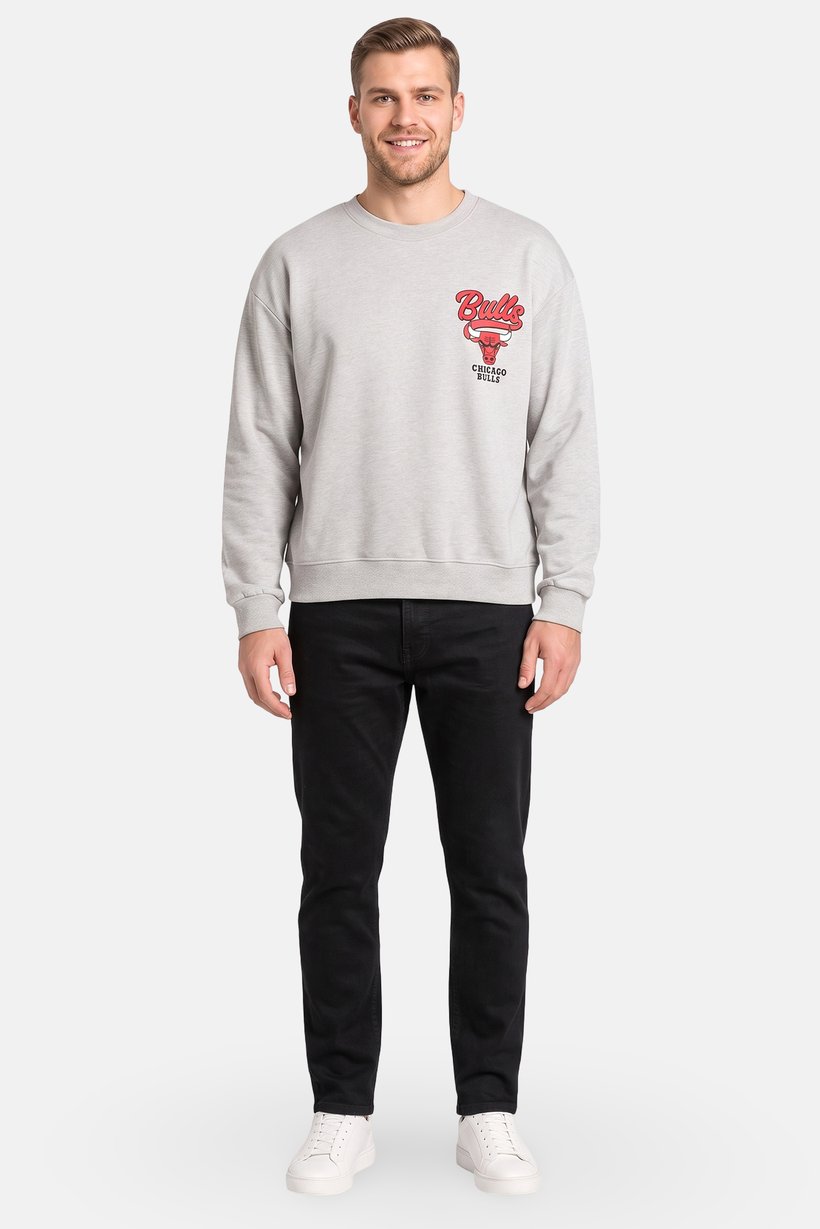 Men Sportswear Fit Long Sleeve Outdoor Sweatshirt, Grey
