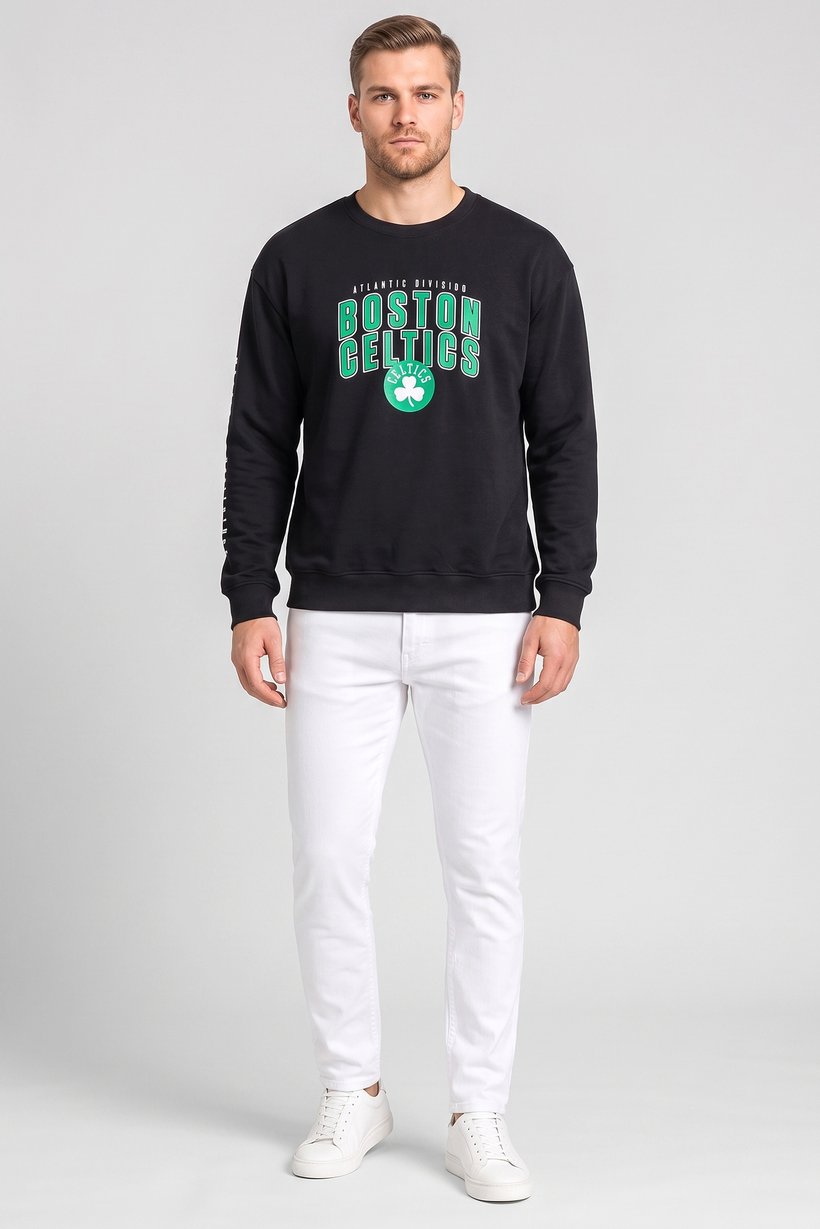 Men Graphic Print Long Sleeve Sweatshirt,  Multicolor
