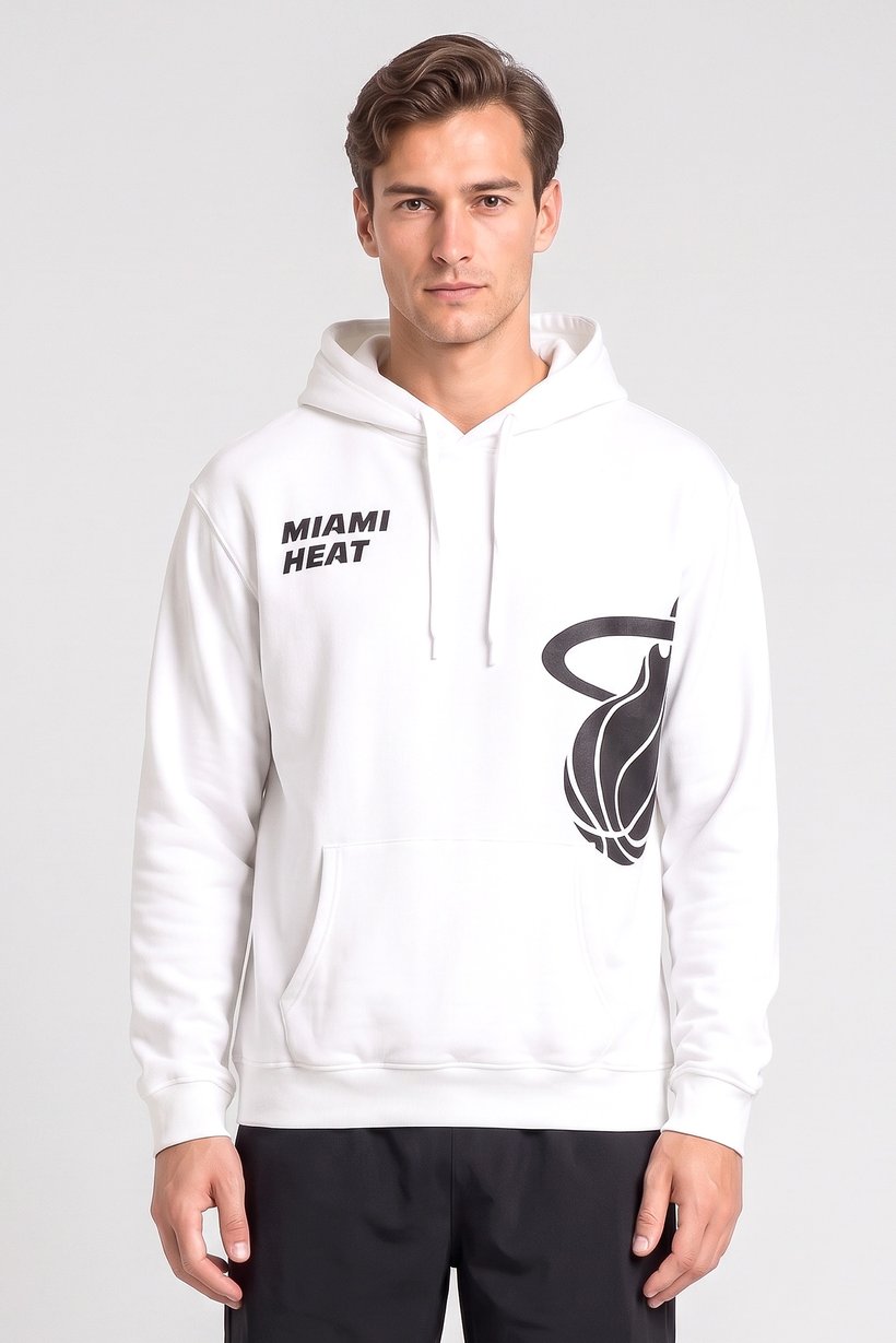 Men Sportswear Fit Long Sleeve Outdoor Hoodie, White