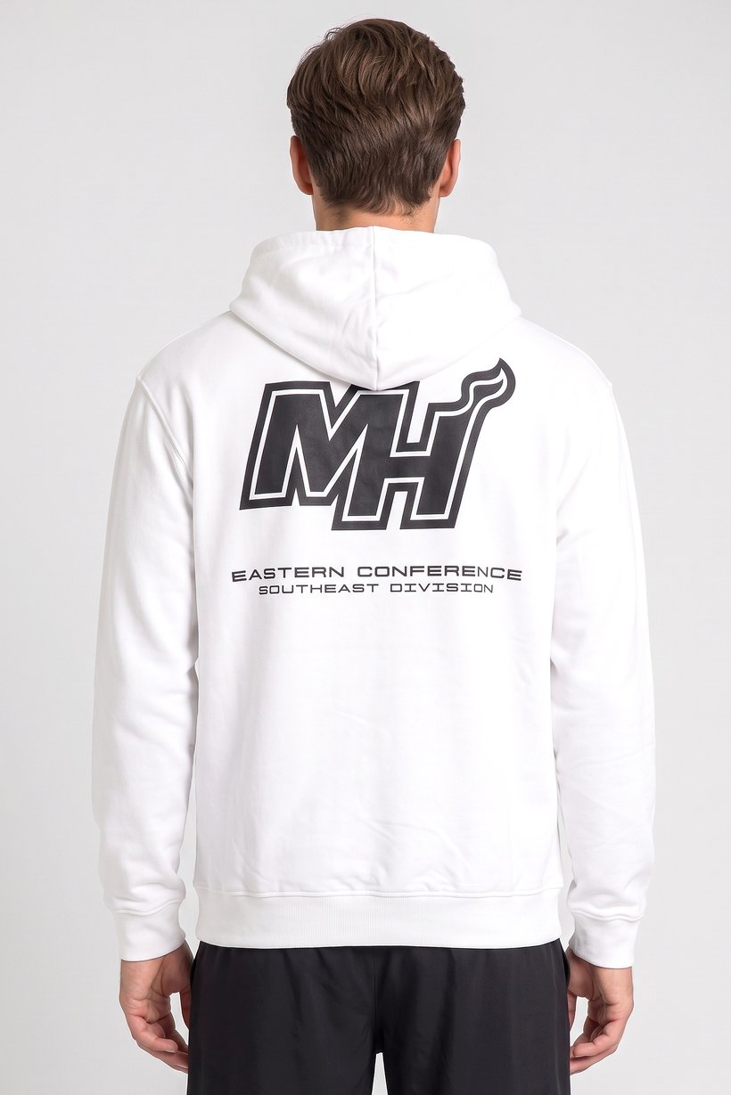 Men Sportswear Fit Long Sleeve Outdoor Hoodie, White