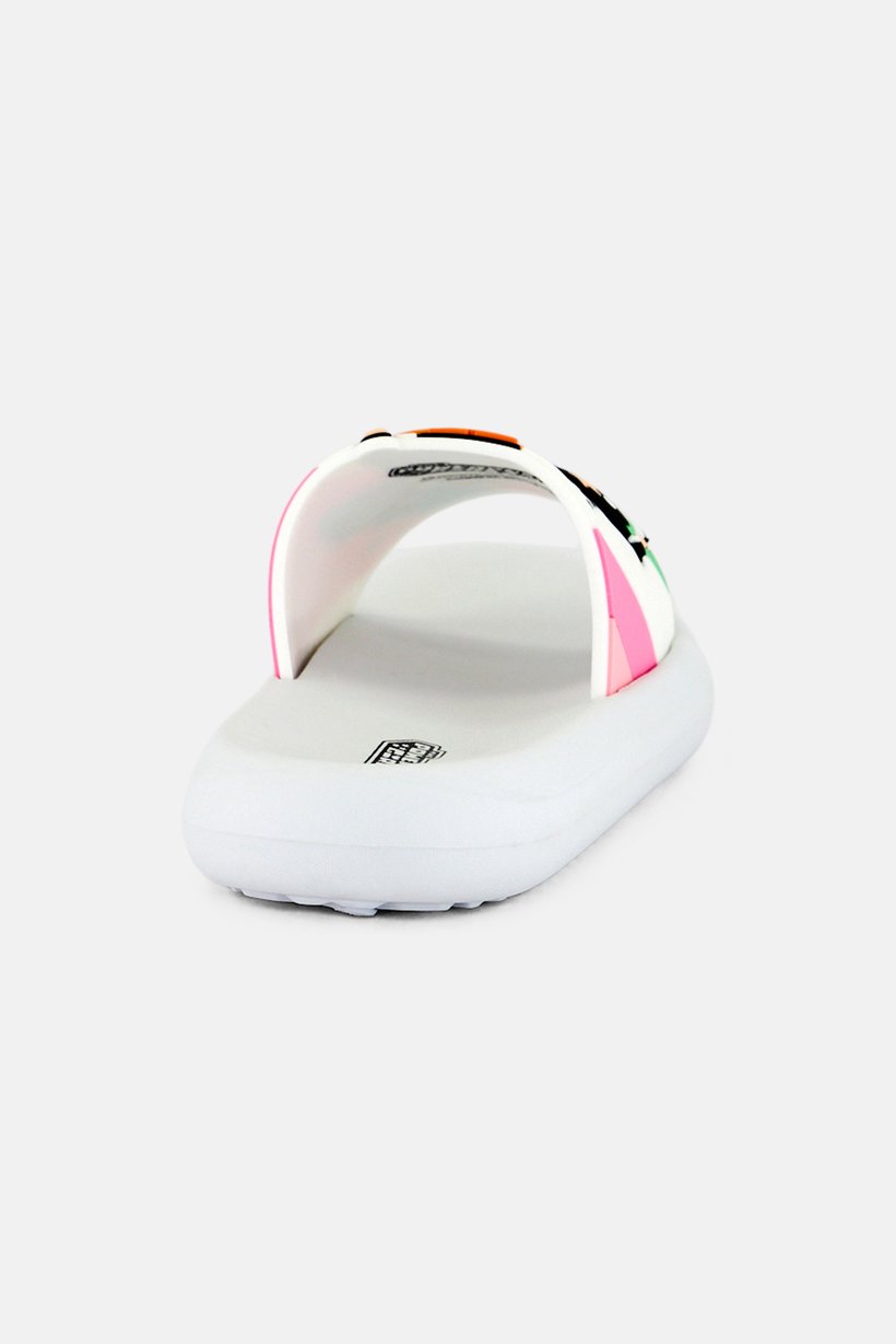 Toddlers Girl Power Puff Girl Slip On Slides, Multicolor