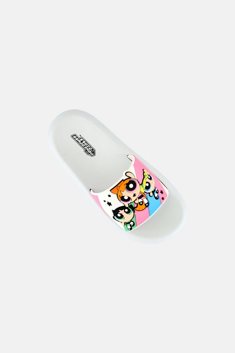 Kids Girl The Powerpuff Girls Slip On Slides, Multicolor