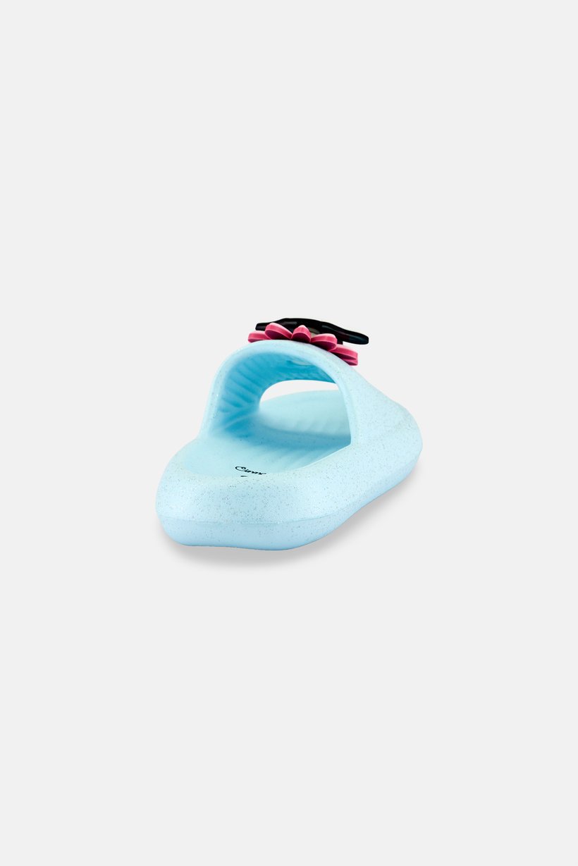 Toddlers Girl Sanrio Slip On Slides, Light Turquoise
