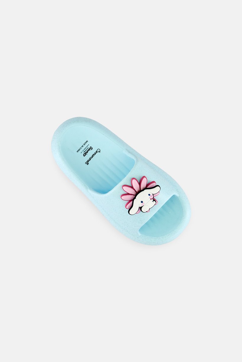 Kids Girl Sanrio Slip On Slides, Light Turquoise