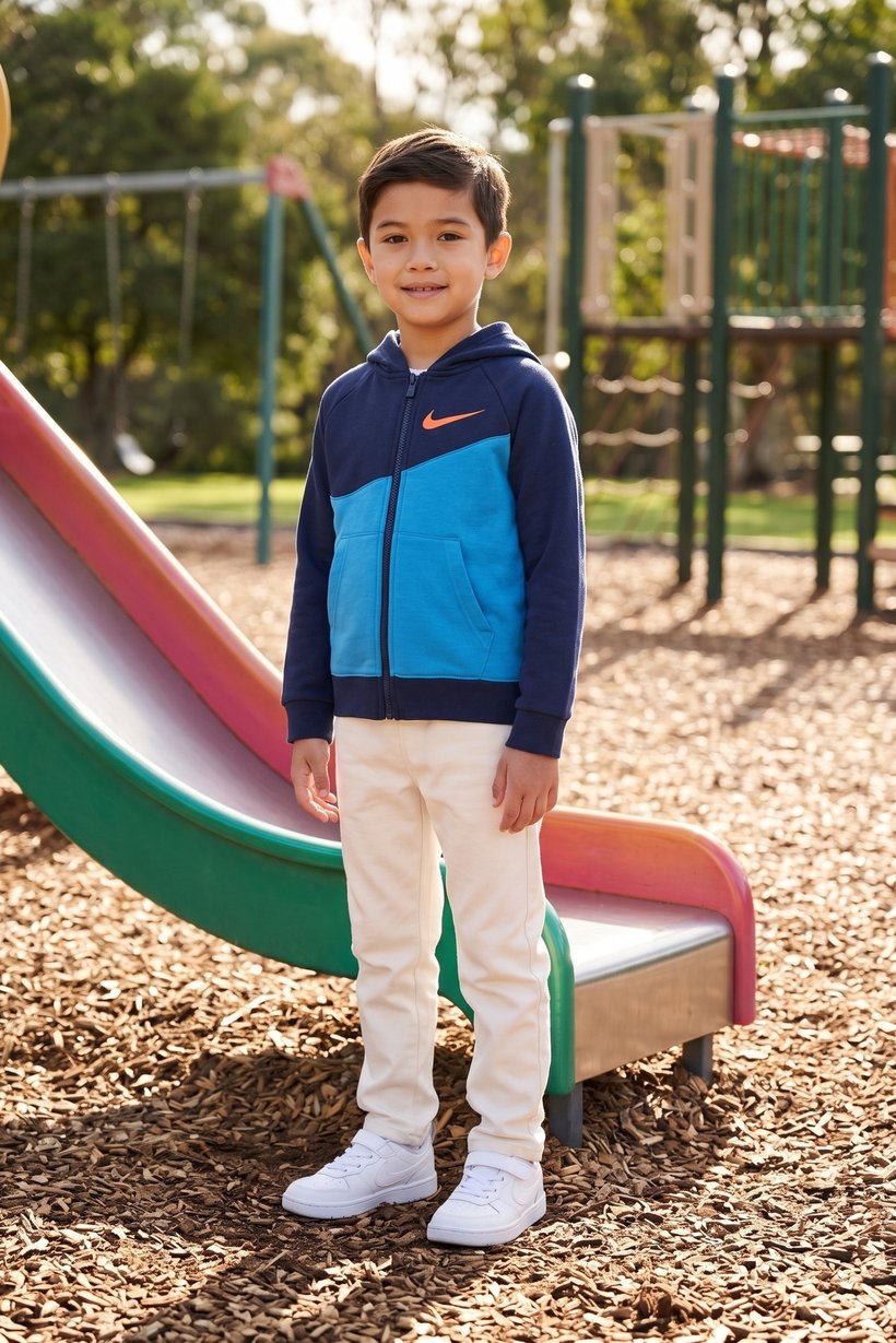 Toddlers Boy Long Sleeve Brand Logo Hoodie, Multicolor