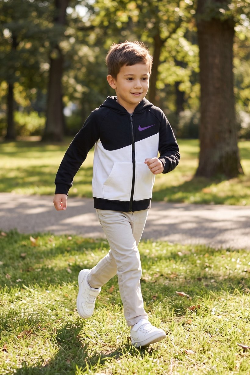 Toddlers Boy Long Sleeve Outdoor Hoodie, Multicolor