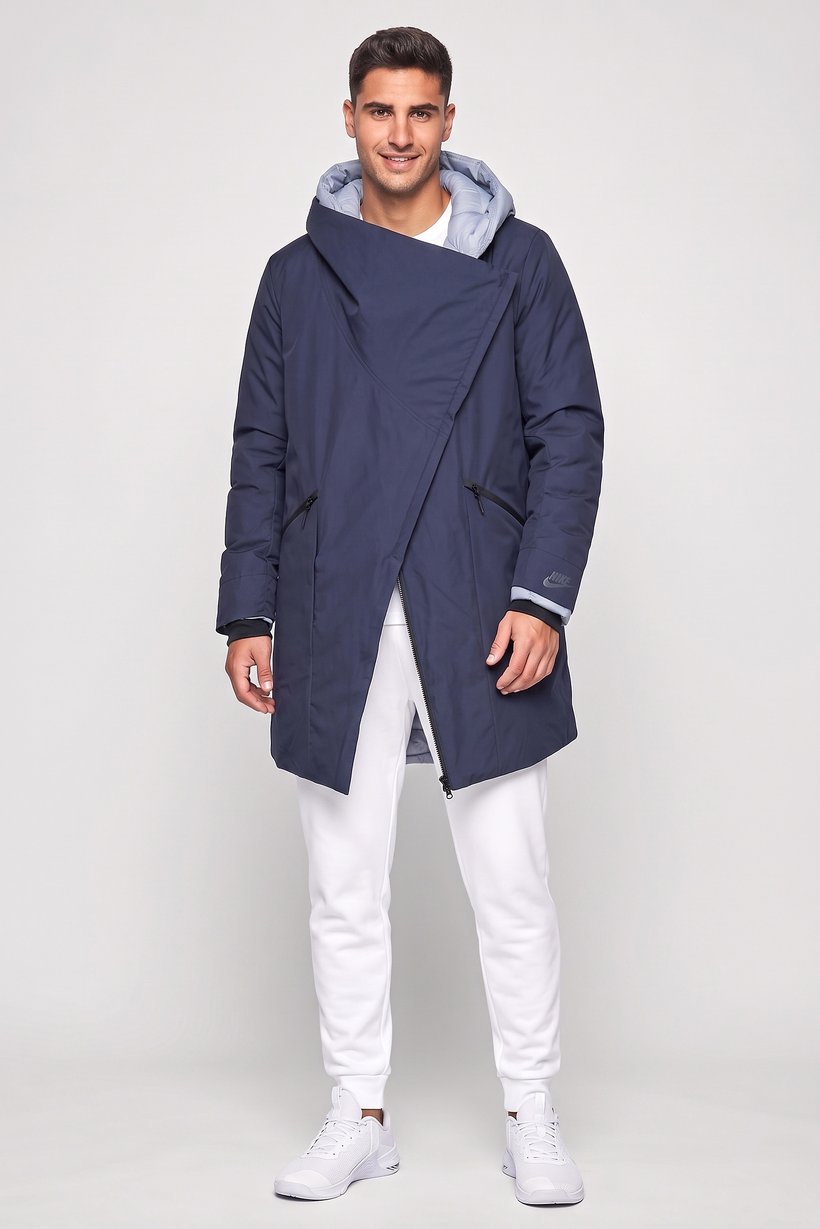 Men Sportswear Fit Outdoor Jacket, Navy
