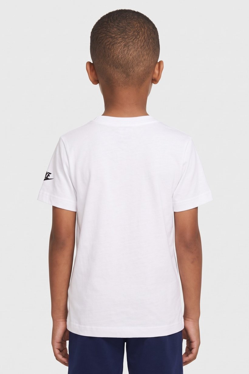 Kids Boy Sportswear Fit Short Sleeve Outdoor T-Shirt, White