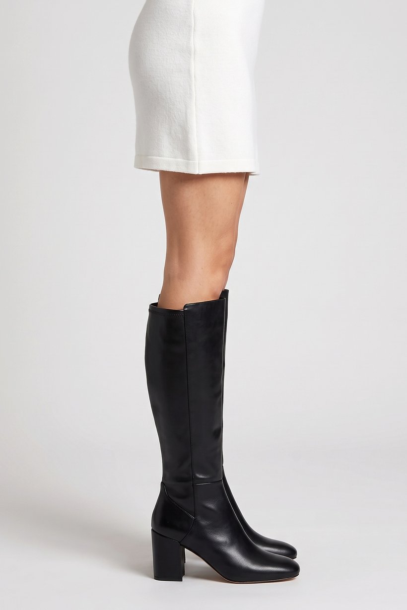 Women Satori Slip On Knee High Boots, Black