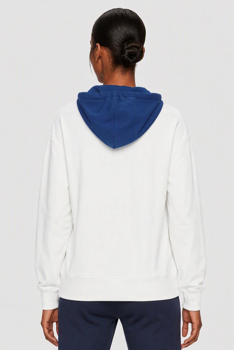 Women Sportswear Fit Long Sleeve Outdoor Hoodie, White