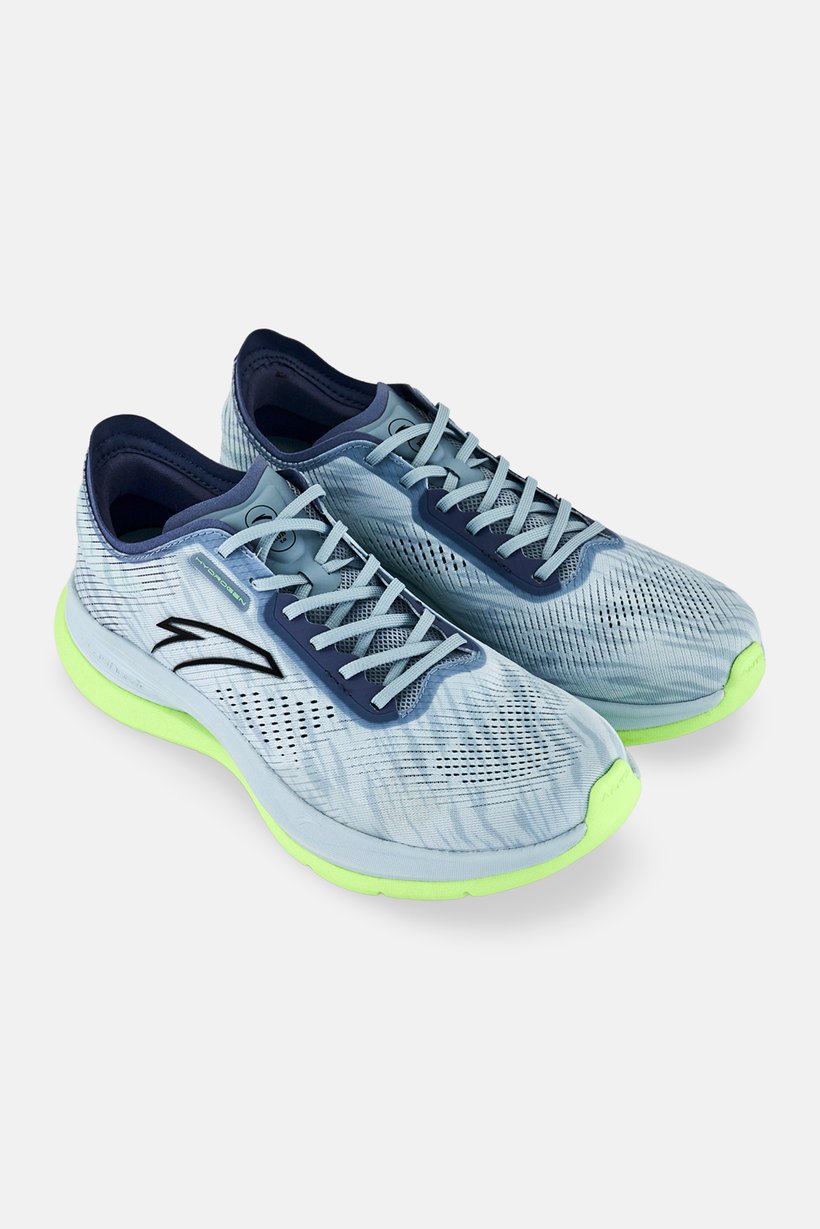 Men Lace Up Running Shoes, Light Grey