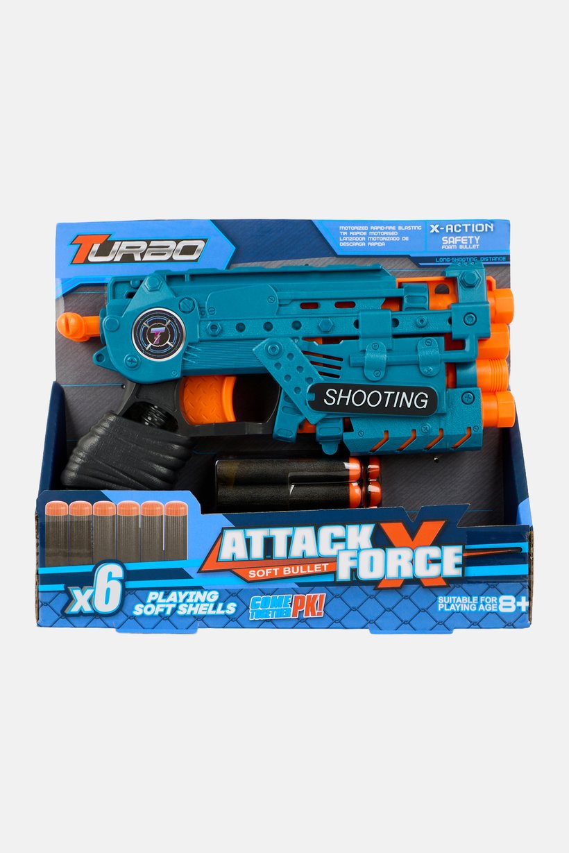 Attack X Force 6 Pcs Soft Bullet Turbo Gun