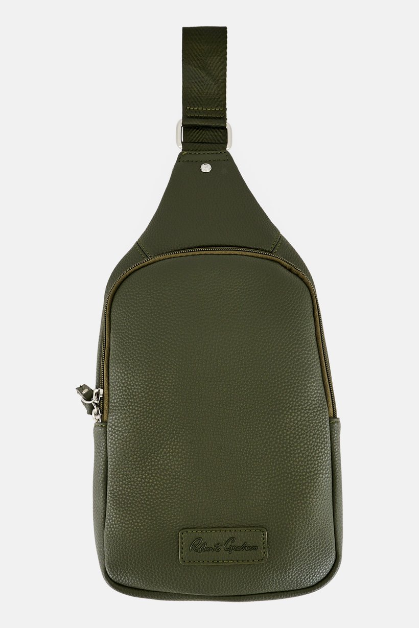 Men Brand Logo Fanny Pack, Olive