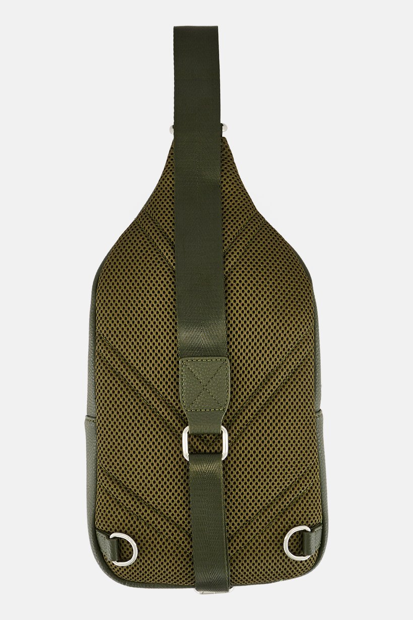 Men Brand Logo Fanny Pack, Olive
