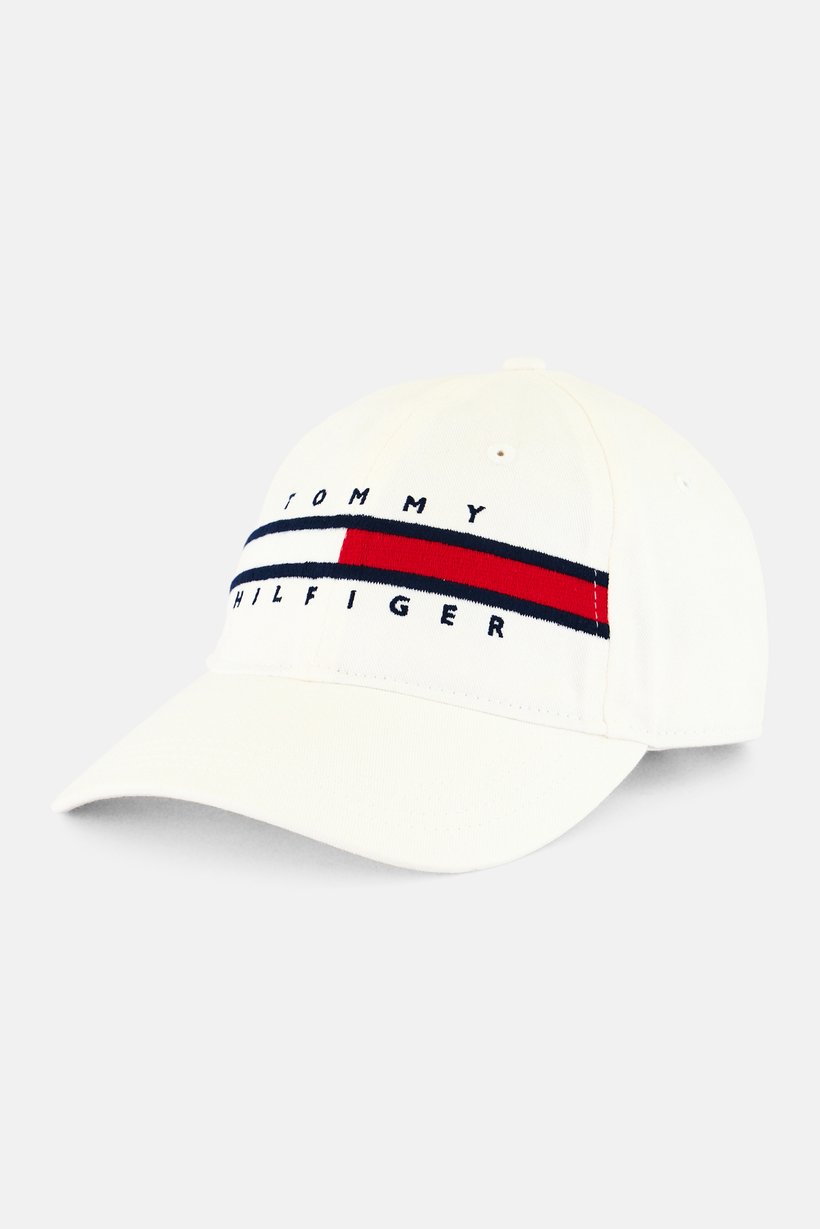 Men Embroidered Logo Adjustable Baseball Cap, White