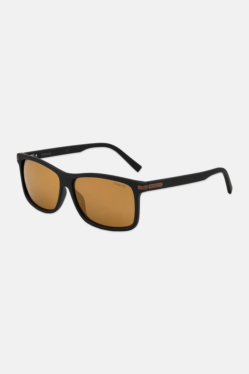 Men PLD 2075/S/X Rectangular Sunglasses, Black