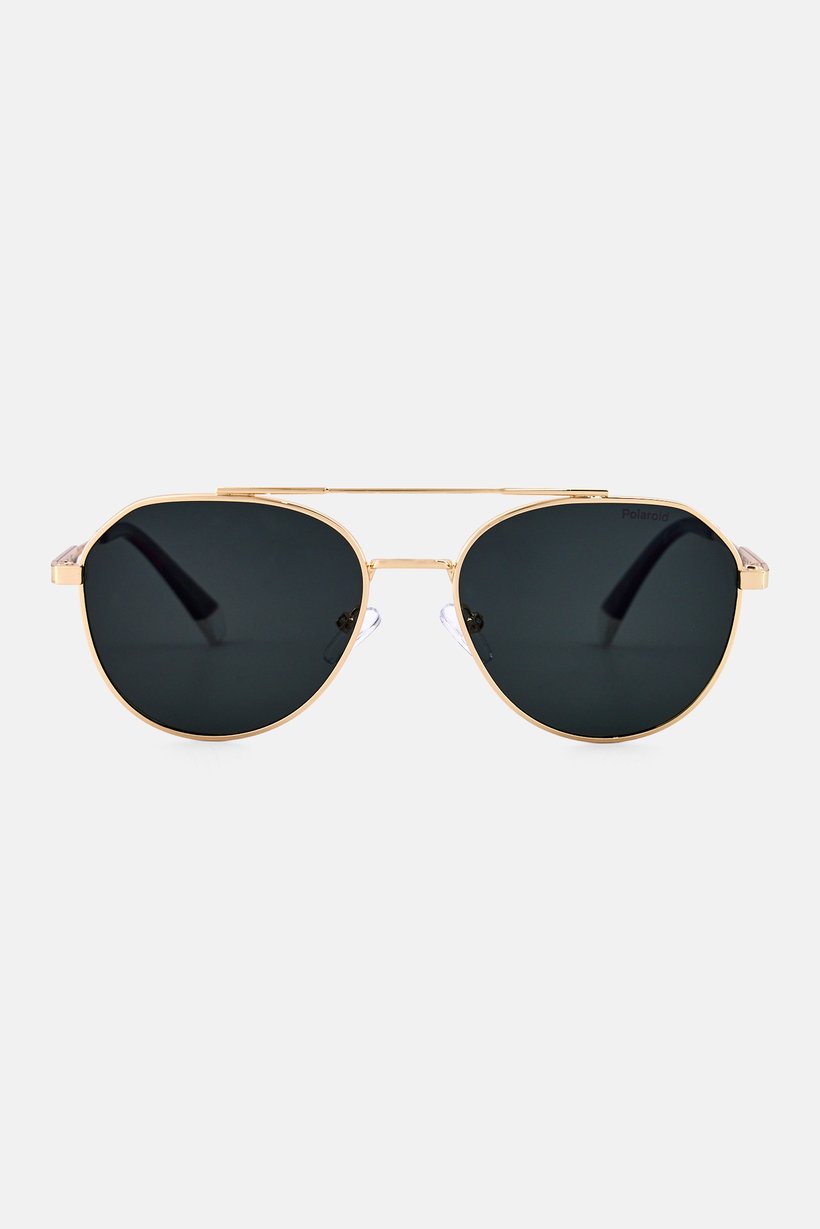 Men PLD 4119 S X Aviator Sunglasses, Gold