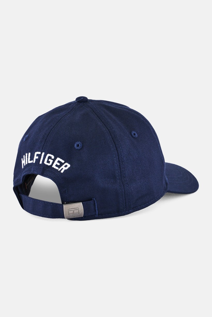 Men Embroidered Logo Adjustable Baseball Cap, Navy Blue
