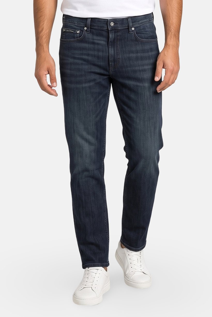 Men Slim Fit Washed Stretchable Jeans, Blue