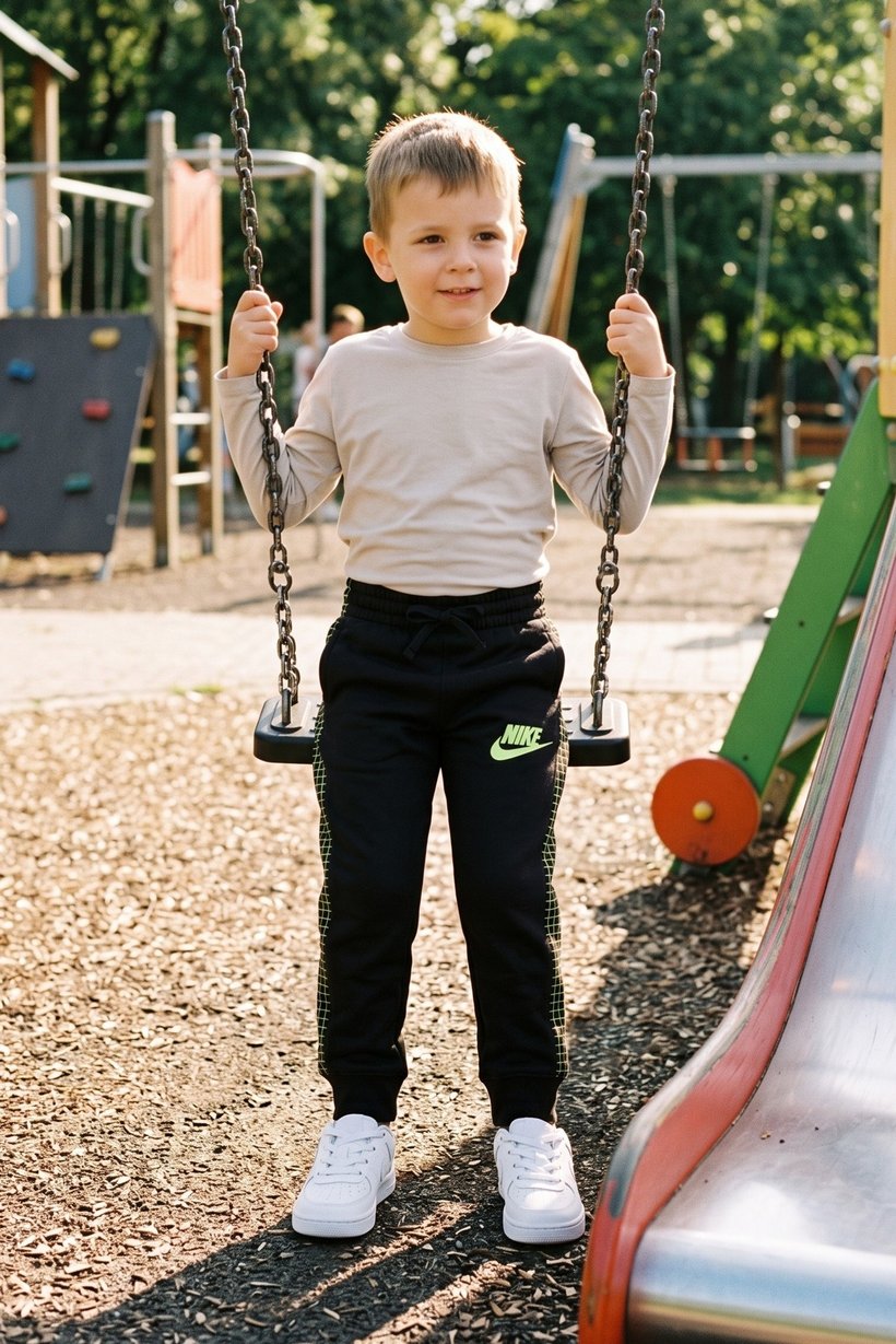 Toddler Boy Brand Logo Outdoor Sweatpants, Black