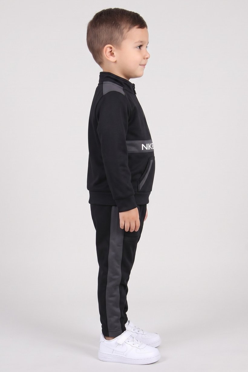 Toddlers Boy 2 Pieces Long Sleeve Sweatshirt And Pants Set, Black