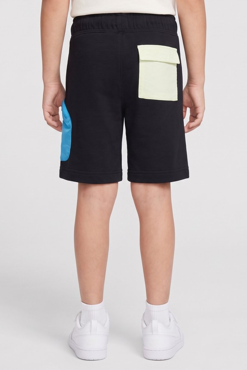 Toddlers Boy Drawstring Training Shorts, Black