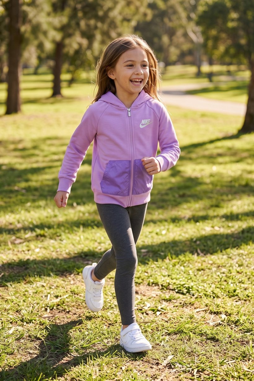 Toddlers Girl Long Sleeve Brand Logo Hoodie, Lavender