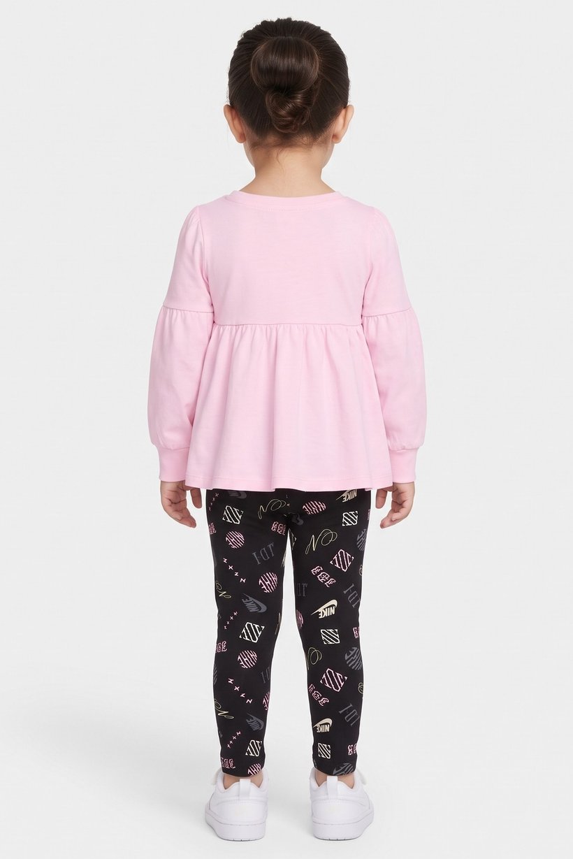 Toddlers Girl 2 Pcs Long Sleeve Top And Leggings Set, Multicolor