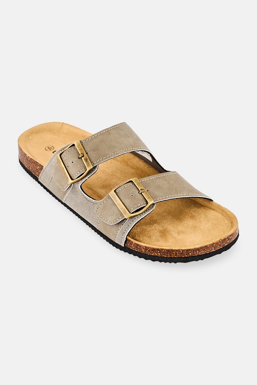 Men Slip On Sandals, Taupe