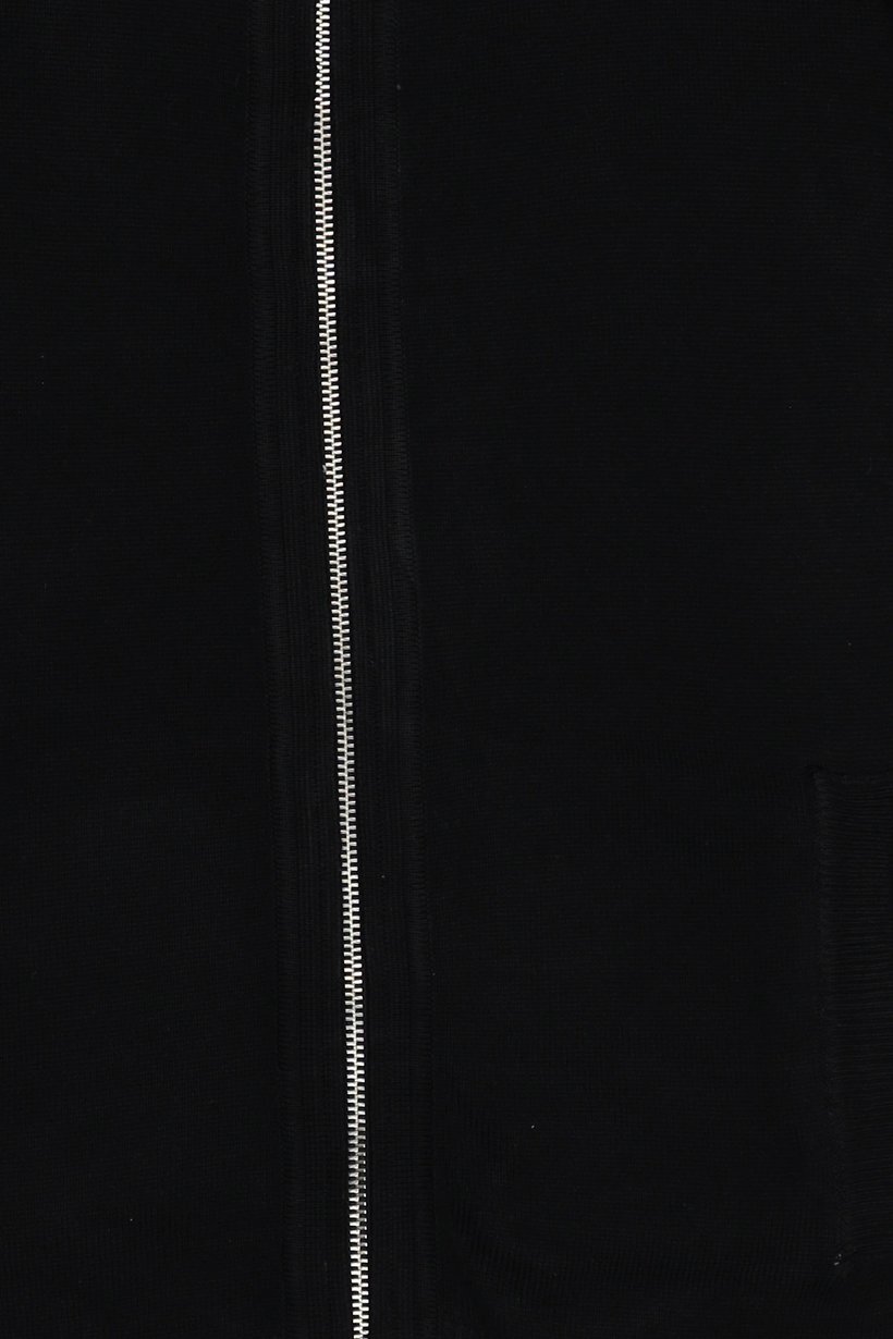 Men Spread Collar Solid Cardigan, Black