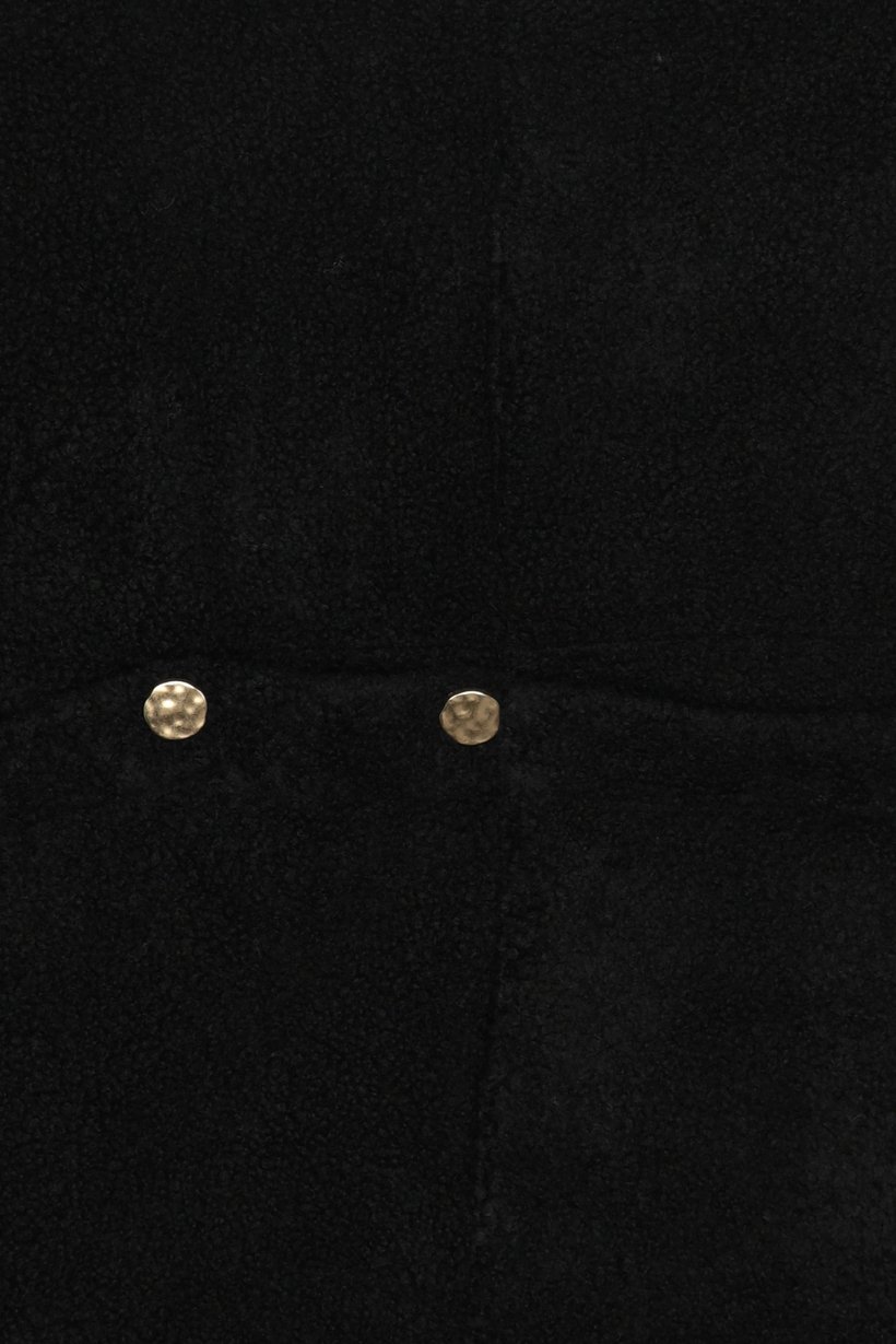 Women Textured Sherpa Jacket, Black