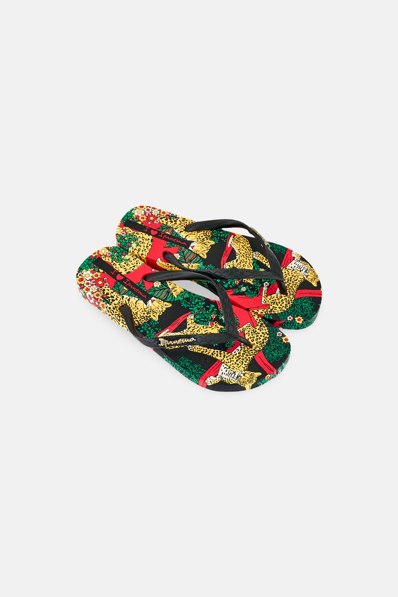 Women Cheetah Graphic Slippers, Multicolor