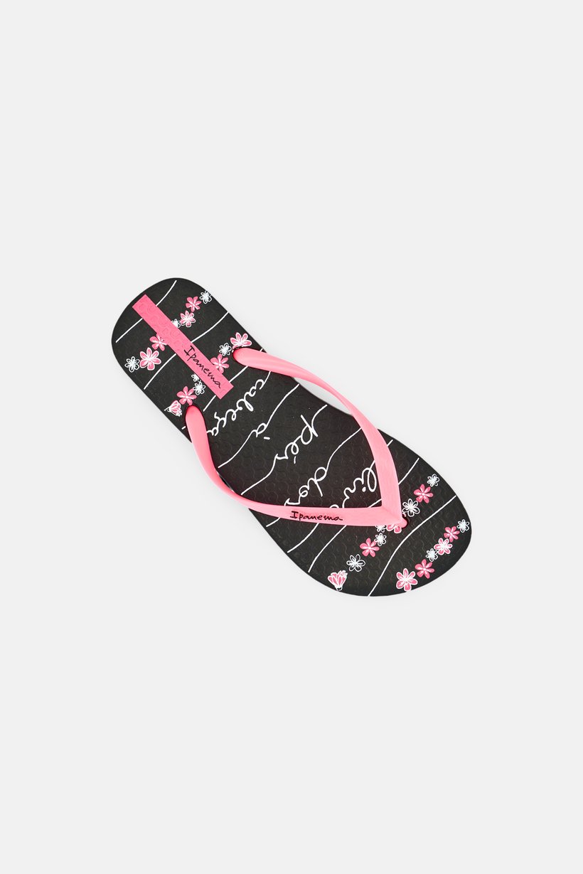 Women Printed Slipper, Black