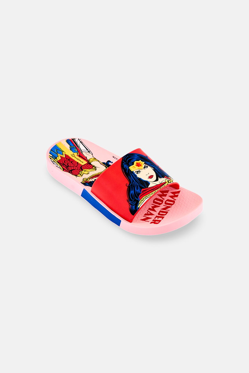 Kids Girl Liga Da Justica Slip On Slippers, Multicolor