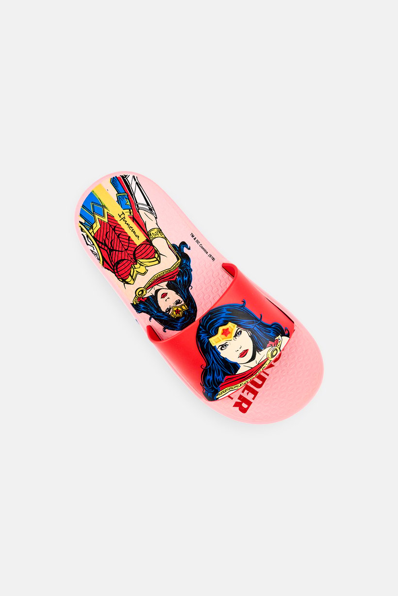 Kids Girl Liga Da Justica Slip On Slippers, Multicolor