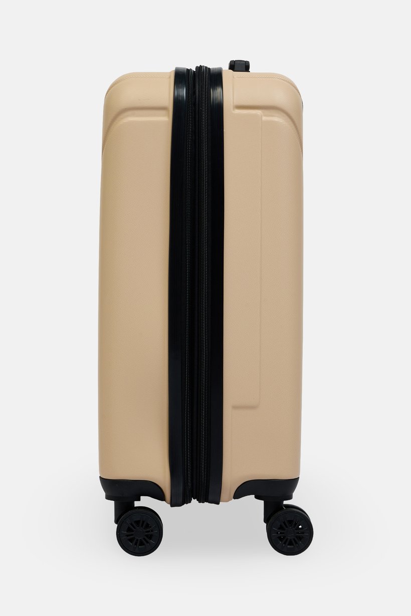 20 Inch Expandable Hard Shell Check-In Spinner Luggage, Beige